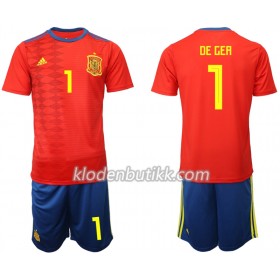 Spania DE GEA 1 Barn Hjemmedraktsett 2019 Kortermet (+ Korte bukser)